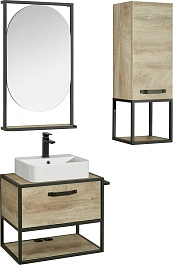 Акватон Тумба под раковину Лофт Фабрик 65 дуб эндгрейн – фотография-8